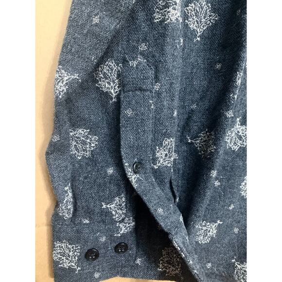 THESE GLORY DAYS Black "ASH" LS Button Down Shirt Heavy Weight Scandinavia Sz L - Picture 4 of 13